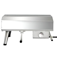 Propane Pizza Oven Built for Backyard Cooking, 16 Inch Rotating Stone, 932°F Max Temp, Stainless Steel